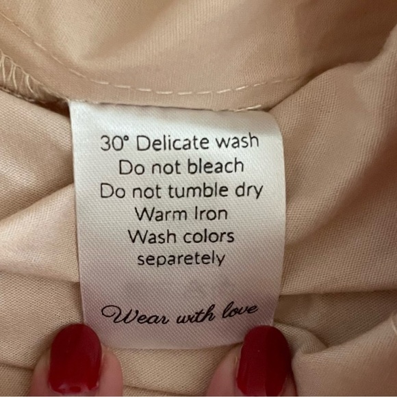 New NWT ELF Made By Hand Vacay Off Shoulder Cotton Mini Dress in ‘Cream’, Sz L - Picture 9 of 9